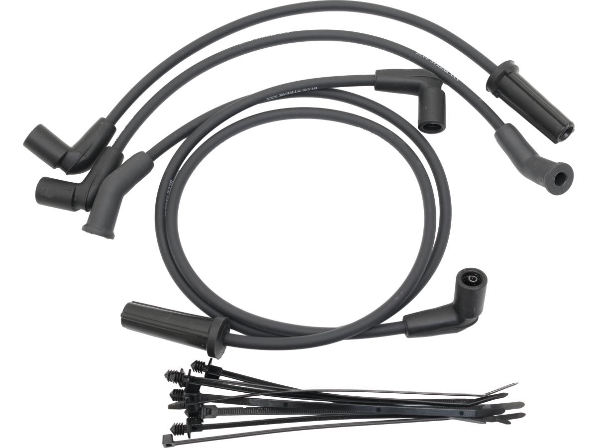 Blue Streak Triple Silicone Spark Plug Wire Set Set Of 4 Cables Black Blue Streak Default Title