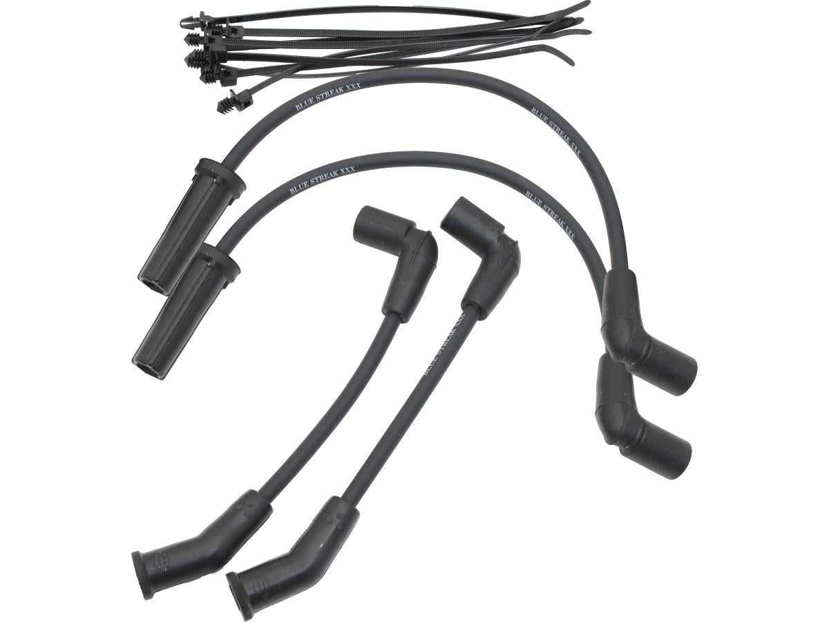 Blue Streak Triple Silicone Spark Plug Wire Set Set Of 4 Cables Black Blue Streak Default Title