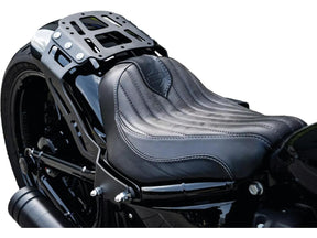 Thunderbike Custombike Luggage Rack For Tc Rocker/Breakout With 260/18 Tire And Customfender Black Powder Coated Thunderbike