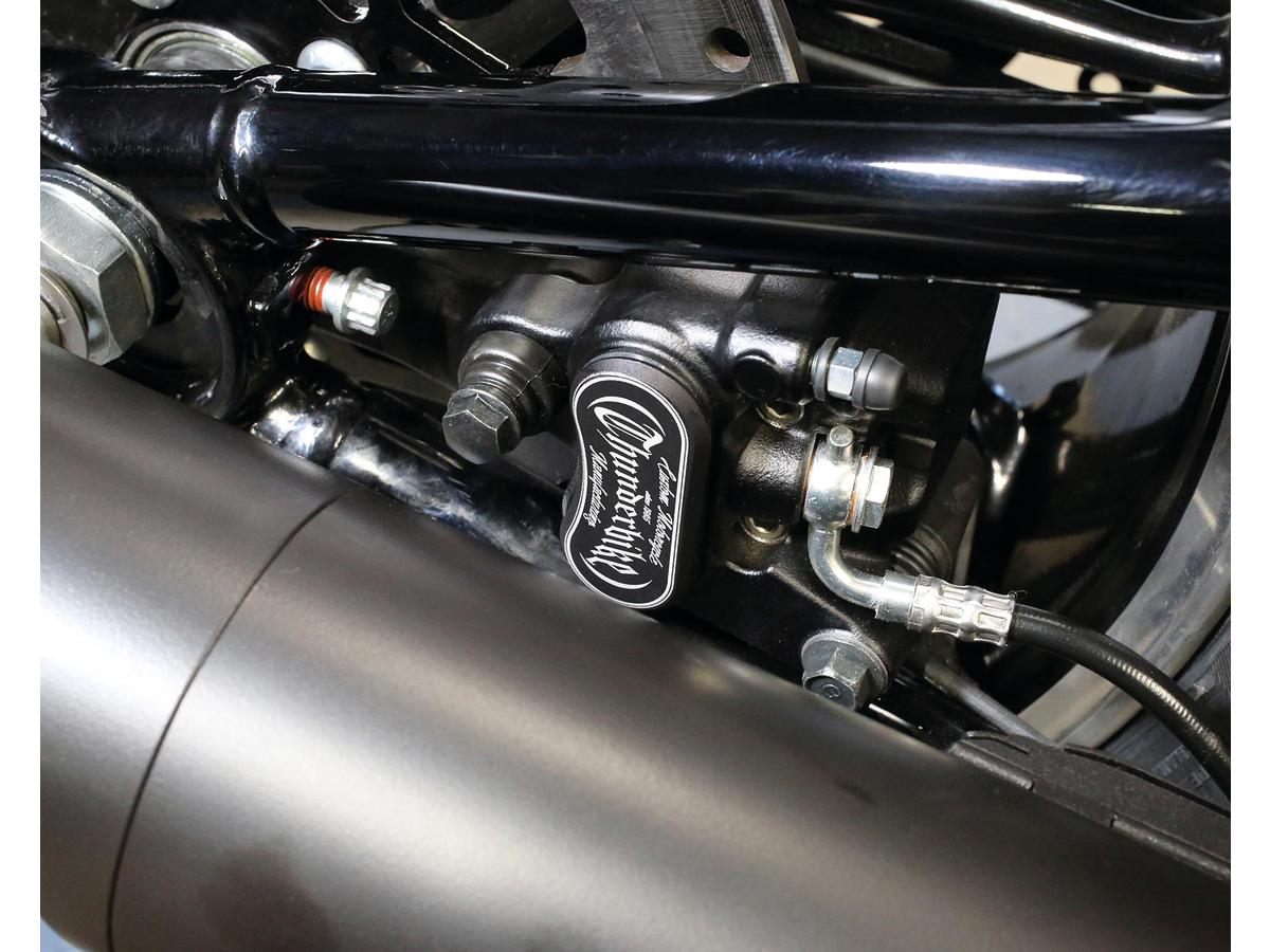 Thunderbike Brake Caliper Inserts Thunderbike Logo Black Anodized Thunderbike
