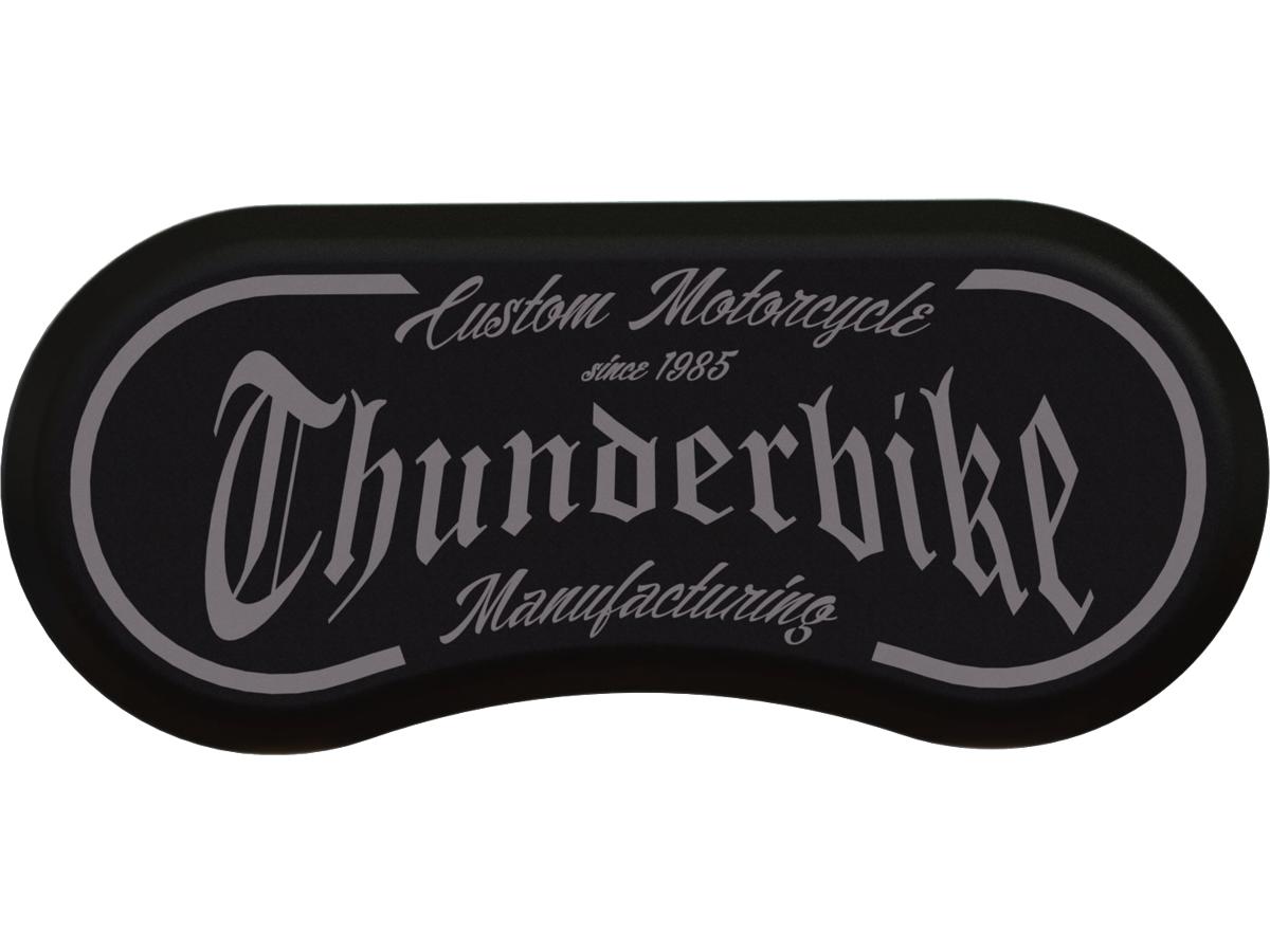 Thunderbike Brake Caliper Inserts Thunderbike Logo Black Anodized Thunderbike