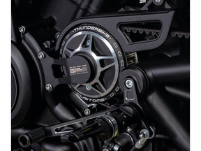 Thunderbike Front Pulley Cover For Sportster S And Nightster Sp S Design Black Cut Thunderbike