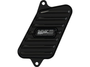 Thunderbike Heat Exchanger Cover Sp S Design, Ribbed, Including Mounting Parts Black Powder Coated Thunderbike