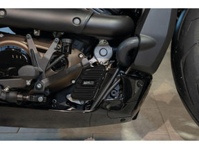 Thunderbike Heat Exchanger Cover Sp S Design, Ribbed, Including Mounting Parts Black Powder Coated Thunderbike