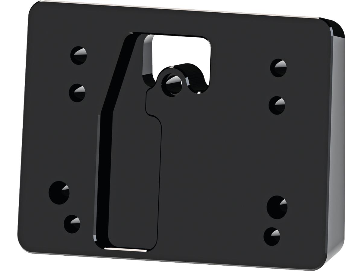 Thunderbike Mid Mount License Plate Base Plate Adapter Gloss Black Thunderbike Default Title