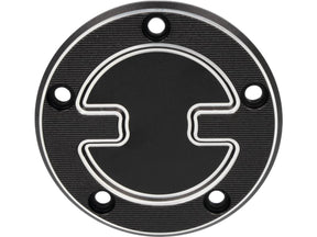 Thunderbike Tb S Timer Cover Black Cut Anodized Thunderbike