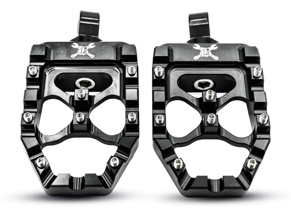 Burly Brand Mx Evolution Footpegs Black Anodized Burly Brand