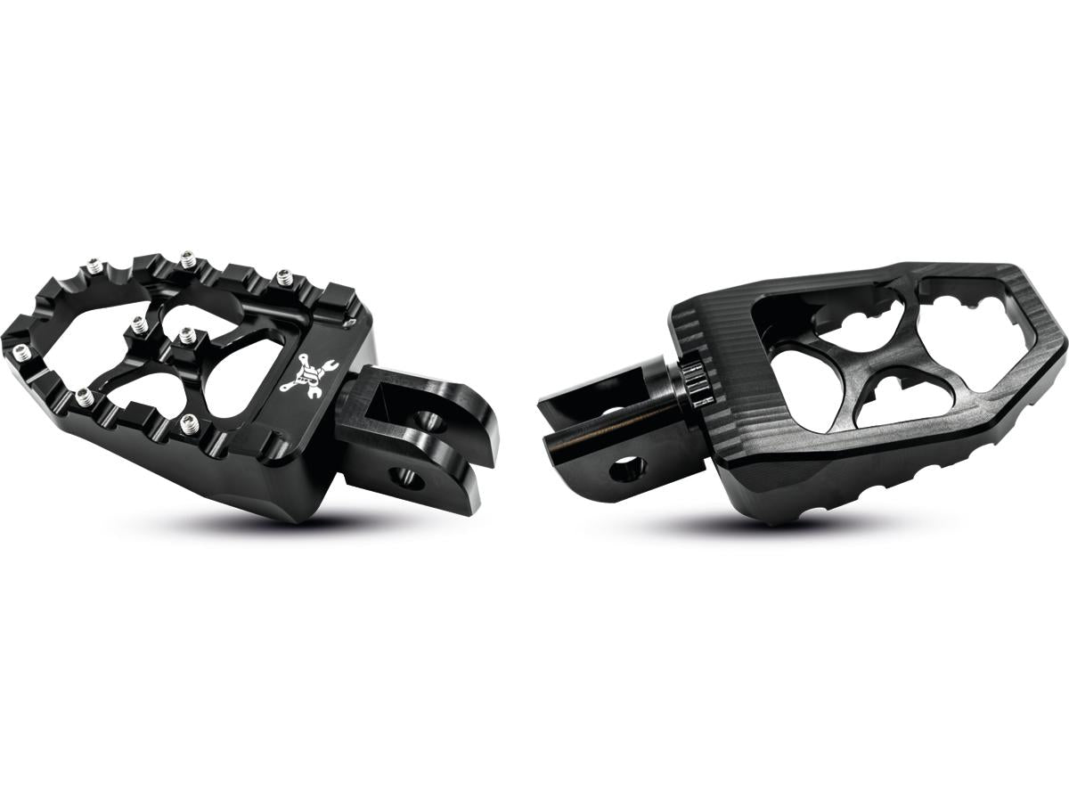 Burly Brand Mx Evolution Footpegs Black Anodized Burly Brand Default Title