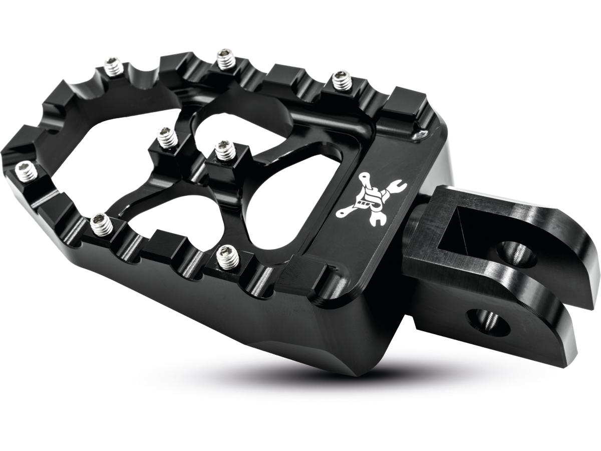 Burly Brand Mx Evolution Footpegs Black Anodized Burly Brand
