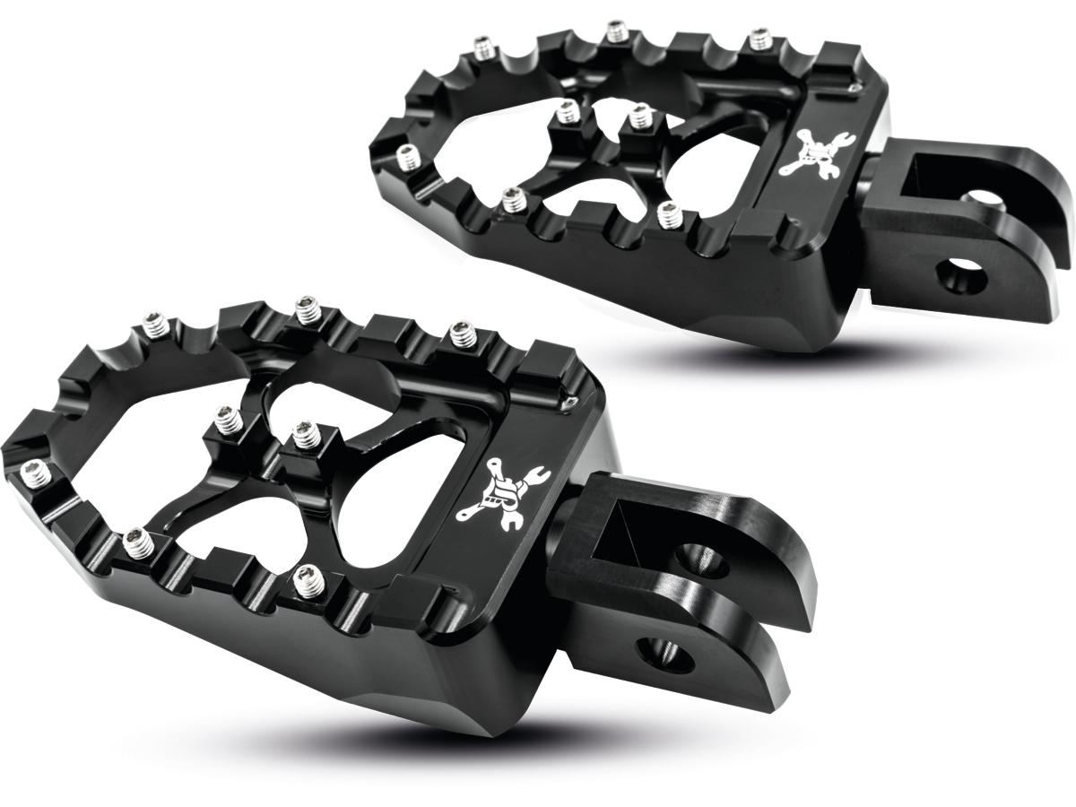 Burly Brand Mx Evolution Footpegs Black Anodized Burly Brand