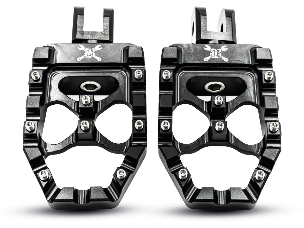 Burly Brand Mx Evolution Footpegs Black Anodized Burly Brand