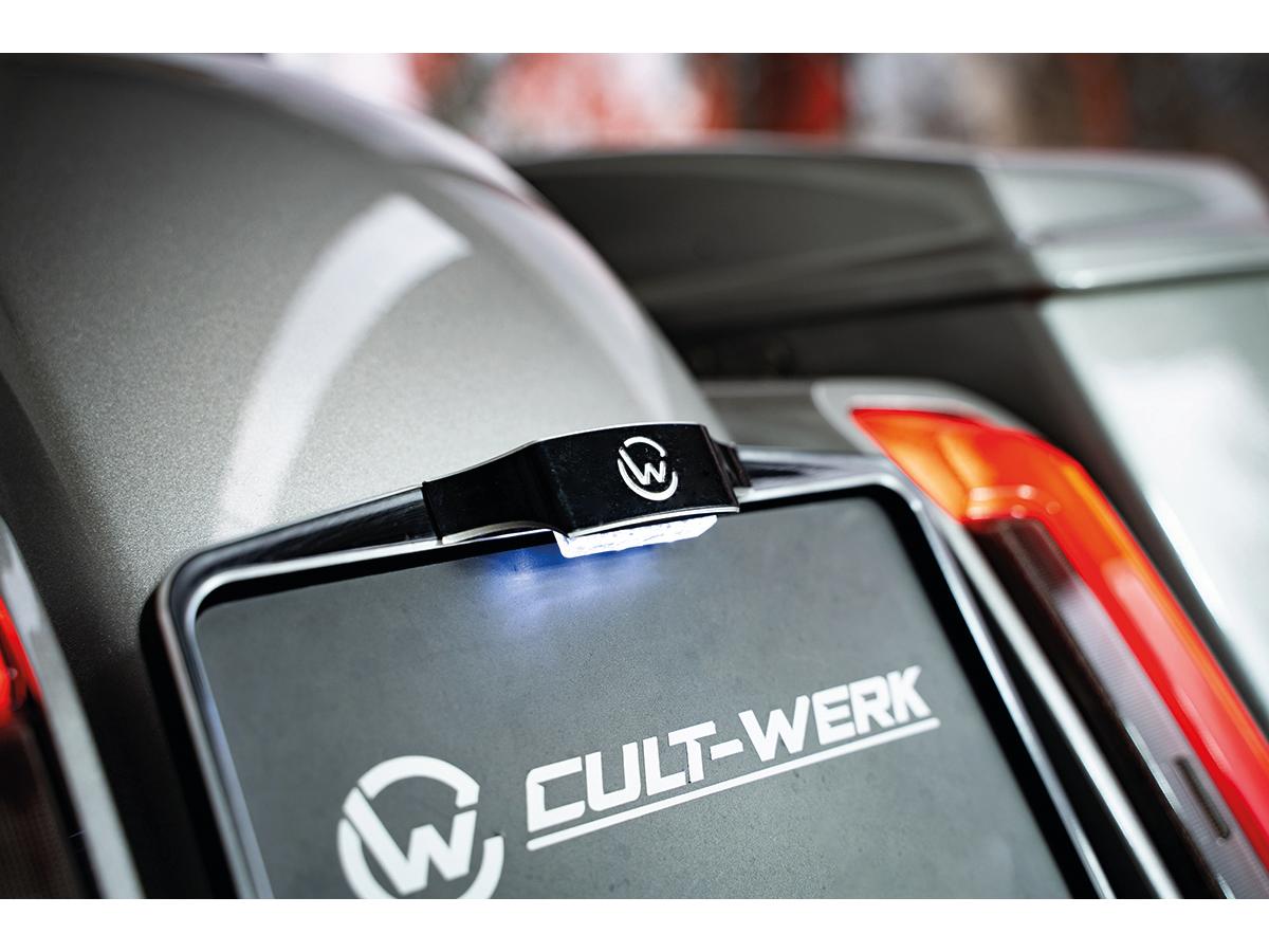 Cult Werk Mid Mount License Plate Base Plate Kit Germany 180 X 200 Mm Black Cut Cult Werk