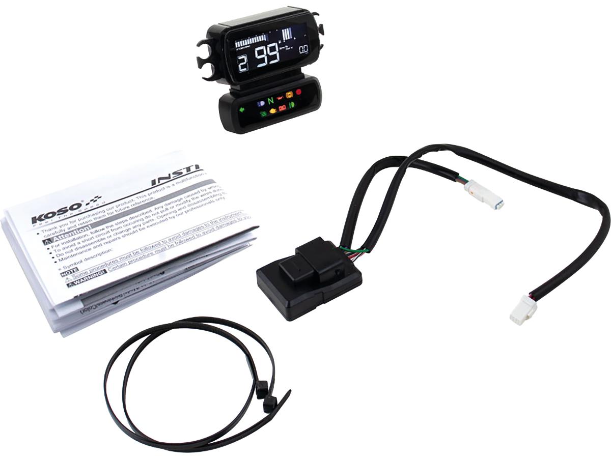 Koso D2 Multifuncton Speedo And Tachometer For Baggers 8 Color Changeable Display Koso