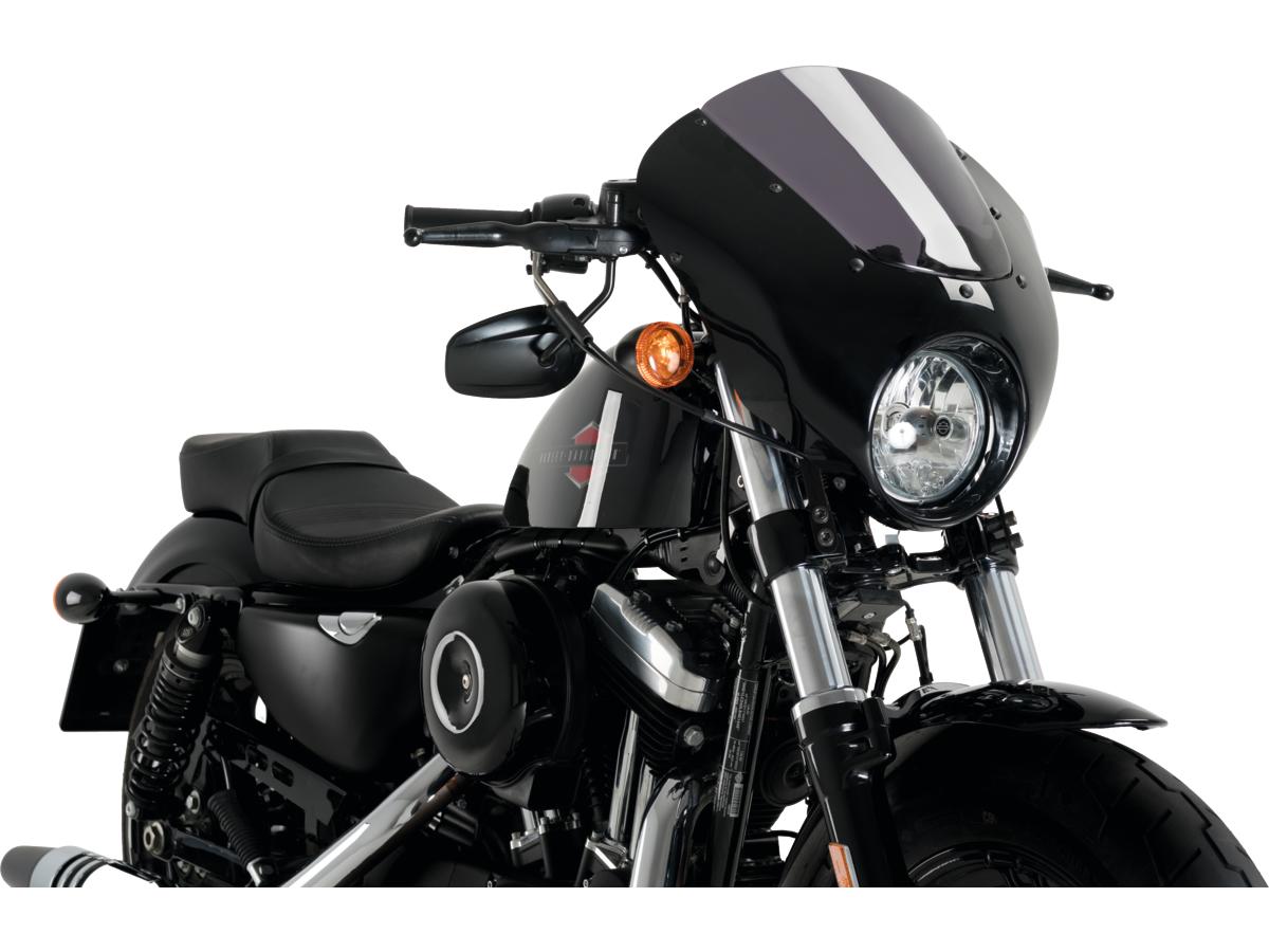 Santee Dark Night Semifairing Without Bracket And Screen Dimensions Fairing With Screen, Height 470 Mm X Width 460 Mm Santee
