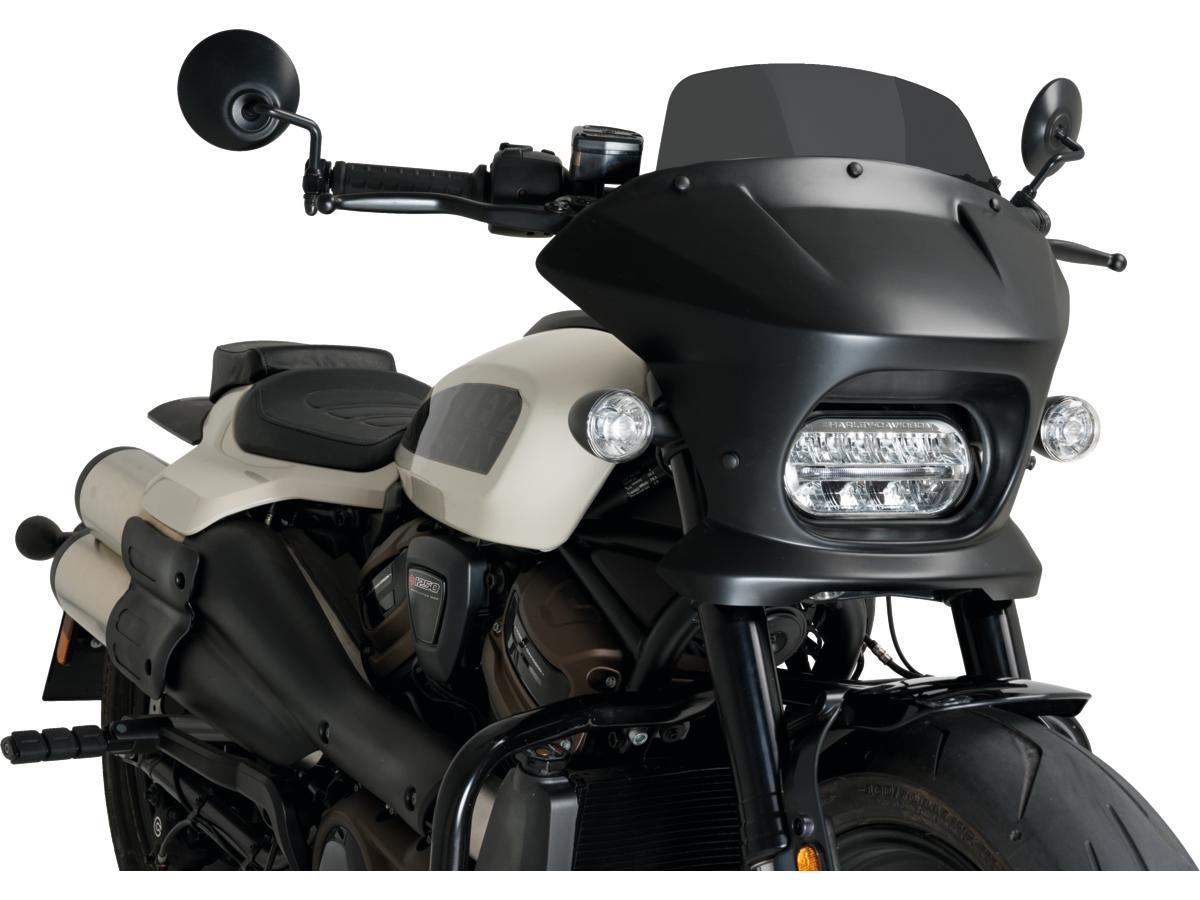 Santee Fury Semifairing Screen Touring; Height 115 Mm X Width 350 Mm Santee