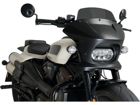 Santee Fury Semifairing Screen Touring; Height 115 Mm X Width 350 Mm Santee
