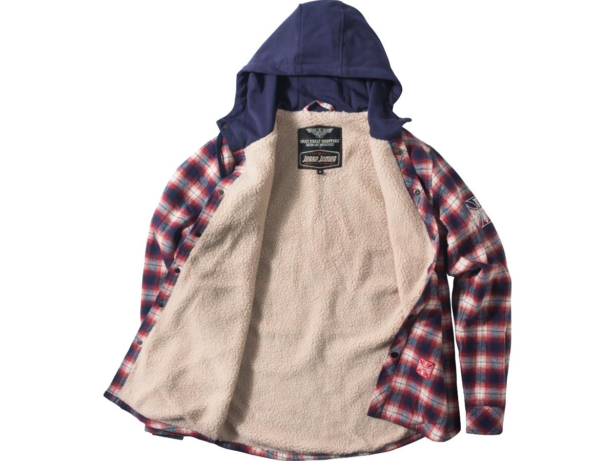 West Coast Choppers Sherpa Lined Flannel Jacket West Coast Choppers