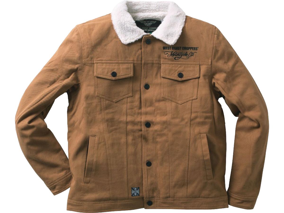West Coast Choppers Sherpa Lined Canvas Jacket Duck West Coast Choppers Default Title