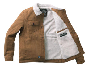 West Coast Choppers Sherpa Lined Canvas Jacket Duck West Coast Choppers