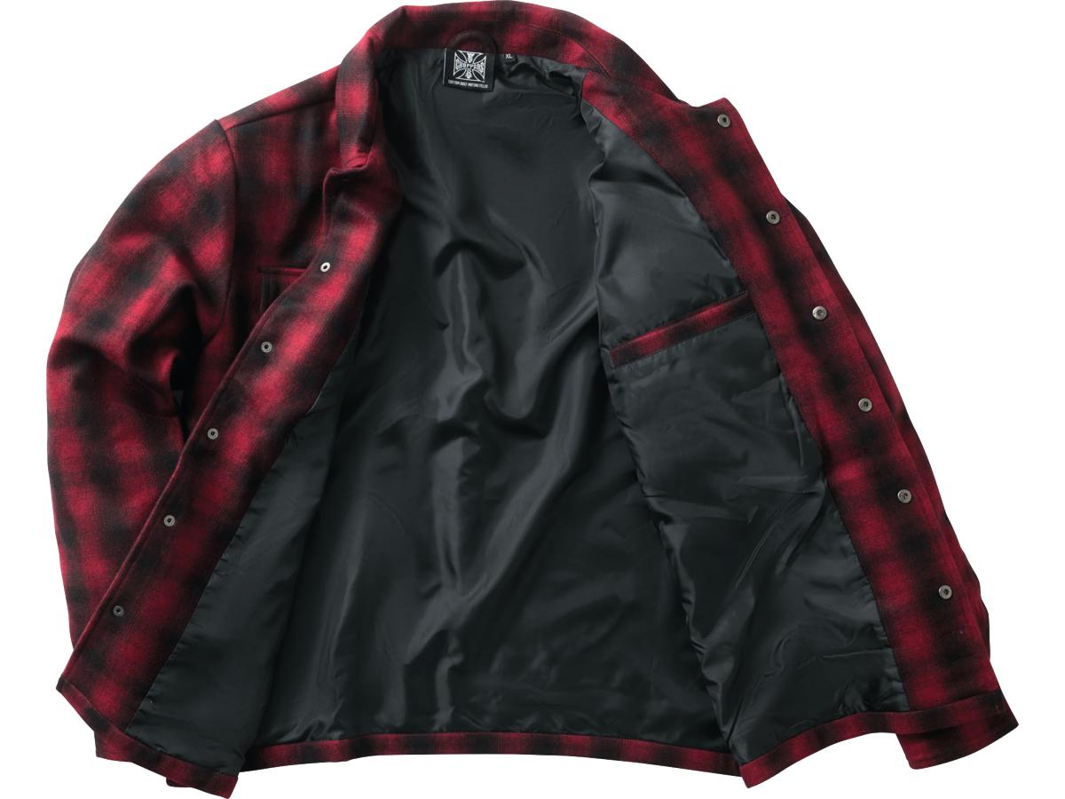 West Coast Choppers Wool Lined Plaid Jacket West Coast Choppers