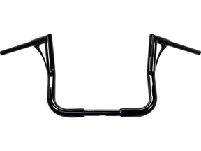 Kodlin 330 Medium Bagger Flow Bar Super Fat Handlebar For Street Glide With 1" Clamp Diameter 3 Hole Gloss Black Powder Coated 1,4" Throttle By Wire (Switch Housing Sensor) Kodlin