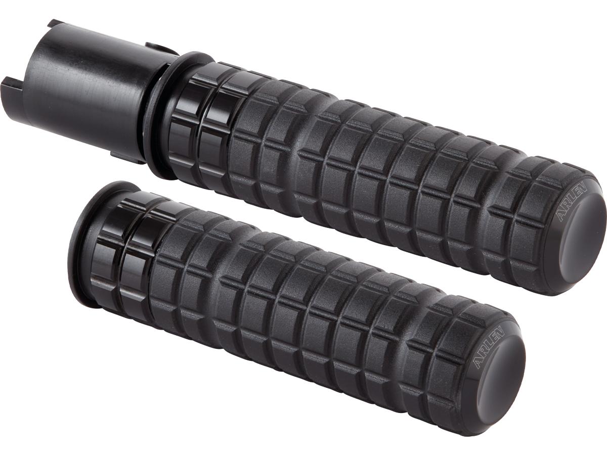 Arlen Ness Speedliner Grips Black Rubber, Black Inner Collar And Endcap 1" Throttle By Wire (Switch Housing Sensor) Arlen Ness Default Title