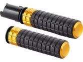 Arlen Ness Speedliner Grips Black Rubber, Gold Inner Collar And Endcap 1" Throttle By Wire (Switch Housing Sensor) Arlen Ness Default Title