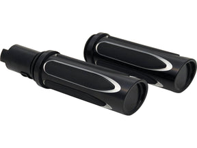 Arlen Ness Deep Cut Comfort Grips Black 1" Throttle By Wire (Switch Housing Sensor) Arlen Ness Default Title
