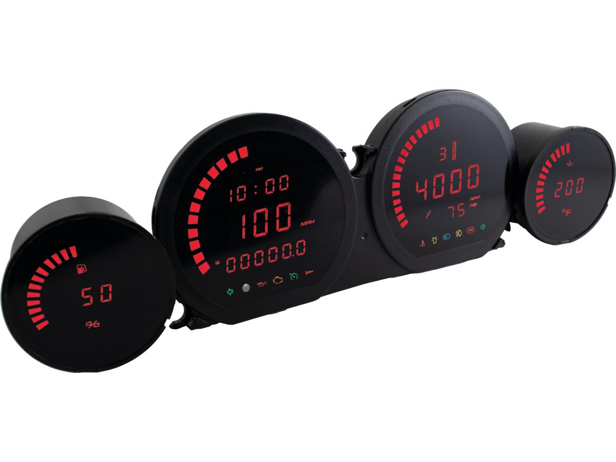 Koso Hd 06 4 Meter Instrument Kit Red Backlight Koso