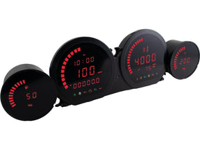 Koso Hd 06 4 Meter Instrument Kit Red Backlight Koso