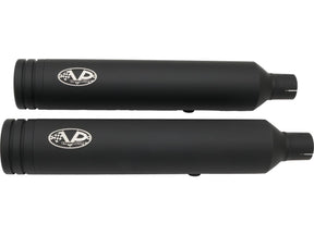 V Performance Double Slip On Muffler Set Endcap Double Ring Black Ceramic Coated V Performance Default Title