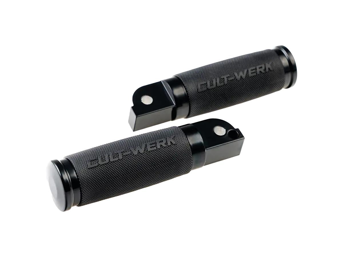 Cult Werk Racing Passenger Foot Pegs Black Powder Coated Cult Werk Default Title