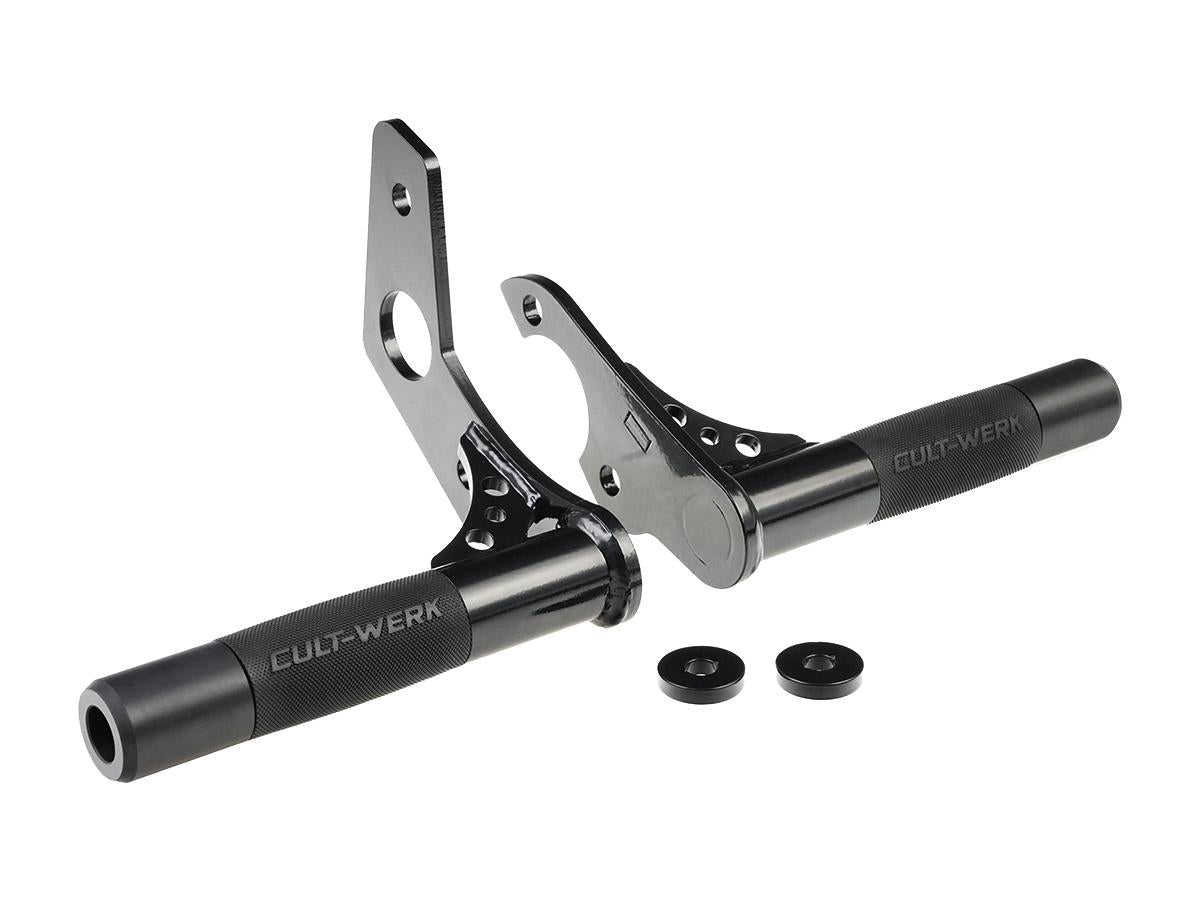 Cult Werk Club Style Crash Bar Gloss Black Powder Coated Cult Werk