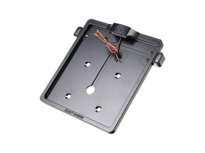 Cult Werk Mid Mount License Plate Bracket And Base Plate Kit V1, Germany: 180 X 200 Mm, With 3 In 1 Turn Signals Black Satin Cult Werk