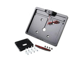 Cult Werk Mid Mount License Plate Bracket And Base Plate Kit V1, Austria: 210 X 170 Mm, Without 3 In 1 Turn Signals Black Satin Cult Werk Default Title