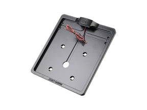 Cult Werk Mid Mount License Plate Bracket And Base Plate Kit V1, Germany: 180 X 200 Mm, Without 3 In 1 Turn Signals Black Satin Cult Werk