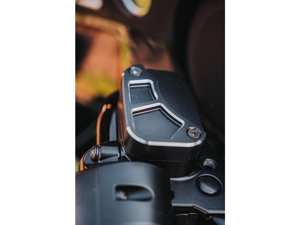 Cult Werk Front Brake Master Cylinder Cover Racing Black Cut Cult Werk