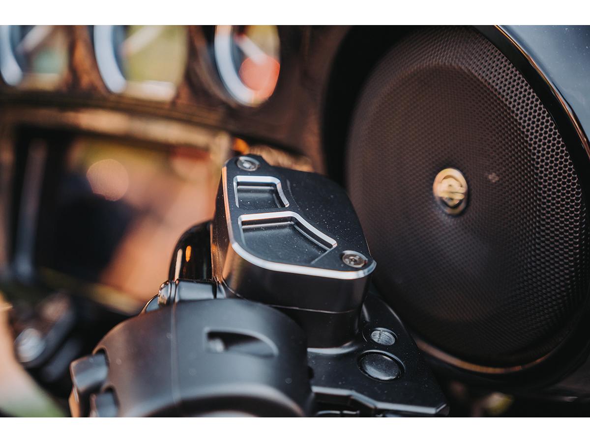 Cult Werk Front Brake Master Cylinder Cover Racing Black Cut Cult Werk