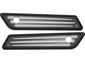 Arlen Ness Deep Cut Saddlebag Latch Covers Black Cut Anodized Arlen Ness Default Title