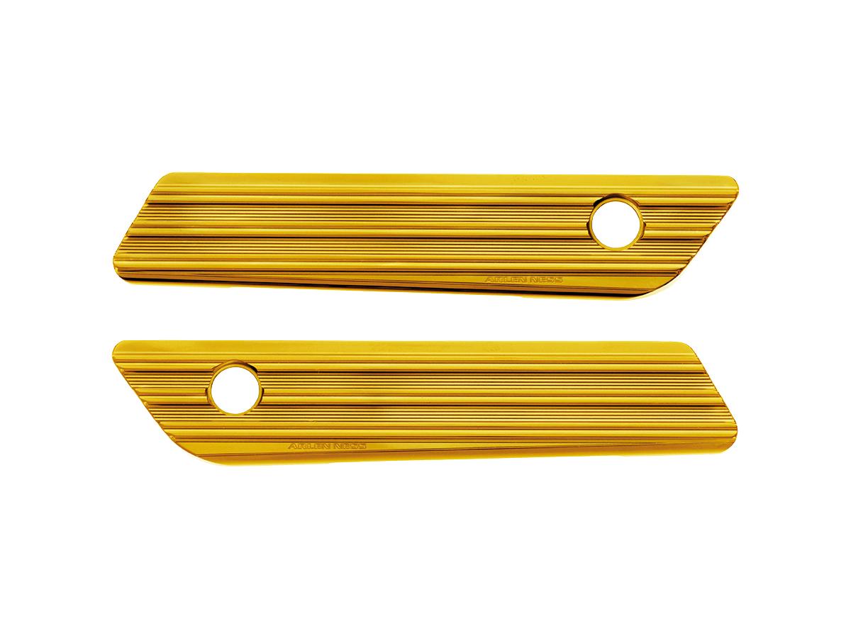 Arlen Ness 10 Gauge Saddlebag Latch Covers Gold Arlen Ness Default Title