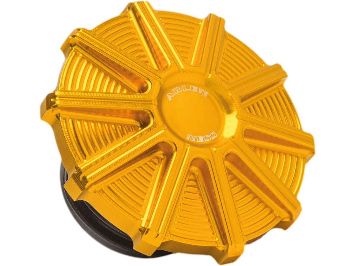 Arlen Ness 10 Gauge Gas Cap Vented Gold Anodized Arlen Ness Default Title