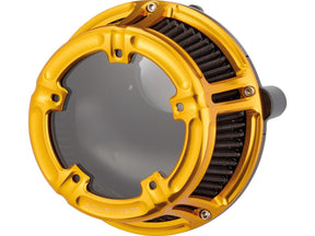 Arlen Ness Method™ Clear Series Air Cleaner Gold Arlen Ness