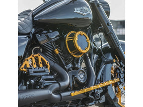 Arlen Ness Method™ Clear Series Air Cleaner Gold Arlen Ness