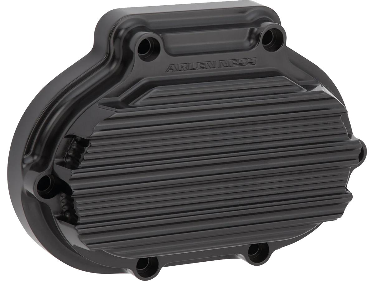 Arlen Ness 10 Gauge Transmission Side Cover Black Anodized Arlen Ness