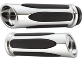 Arlen Ness Deep Cut Comfort Grips Chrome 1" Throttle Cables Arlen Ness Default Title