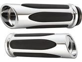 Arlen Ness Deep Cut Comfort Grips Chrome 1" Throttle By Wire Arlen Ness Default Title