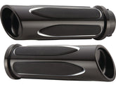 Arlen Ness Deep Cut Comfort Grips Black 1" Throttle By Wire Arlen Ness Default Title