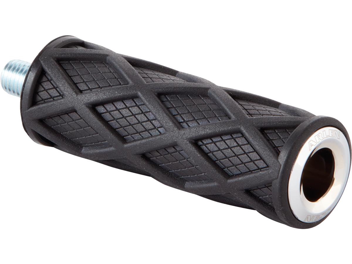 Arlen Ness Diamond Shift Peg Black Rubber Peg, Chrome End Cap Arlen Ness Default Title