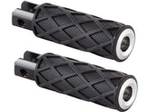 Arlen Ness Diamond Footpegs Black Rubber Peg, Chrome End Cap Arlen Ness Default Title