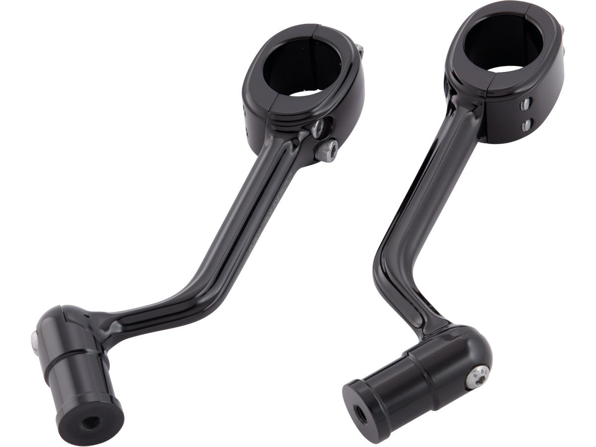 Arlen Ness Forged Highway Peg Mounts Accepts Hd Type Shifter Pegs (5/16” 24) Black Anodized Arlen Ness Default Title
